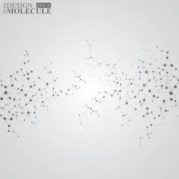 Structure molecule of DNA and neurons. Abstract background. Medicine, science Stock Illustration