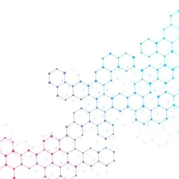 Structure molecule of DNA and neurons. Abstract background. Medicine, science Stock Illustration