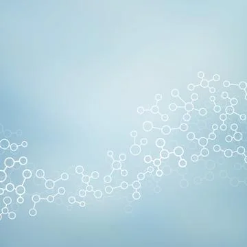 Structure molecule of DNA and neurons. Abstract background. Medicine, science Stock Illustration