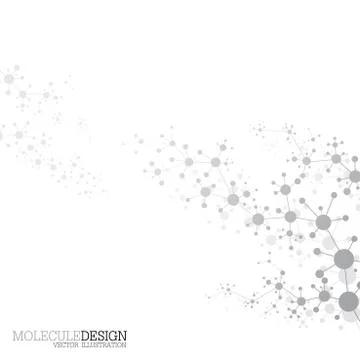 Structure molecule of DNA and neurons. Abstract background. Medicine, science Stock Illustration