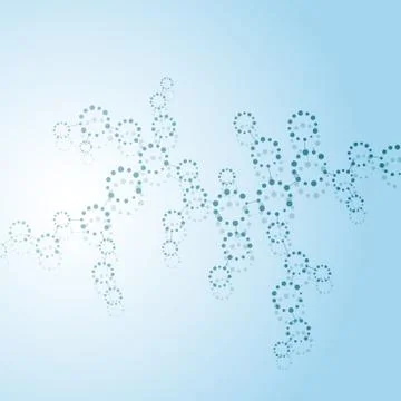 Structure molecule of DNA and neurons. Abstract background. Medicine, science Stock Illustration