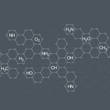 Structure molecule of DNA and neurons. Abstract background. Medicine, science Stock Illustration
