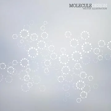 Structure molecule of DNA and neurons. Abstract background. Medicine, science Stock Illustration