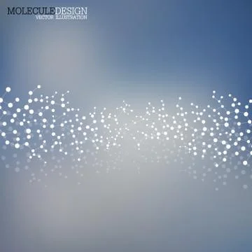 Structure molecule of DNA and neurons. Abstract background. Medicine, science Illustrazione stock