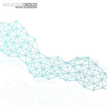 Structure molecule of DNA and neurons. Abstract background. Medicine, science Stock Illustration