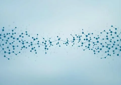 Structure molecule of DNA and neurons. Abstract background. Medicine, science Stock Illustration