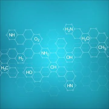 Structure molecule of DNA and neurons. Abstract background. Medicine, science Illustrazione stock