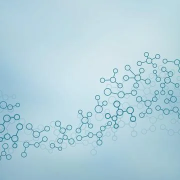 Structure molecule of DNA and neurons. Abstract background. Medicine, science Stock Illustration