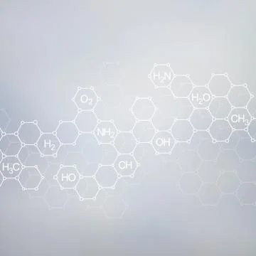 Structure molecule of DNA and neurons. Abstract background. Medicine, science Stockillustratie