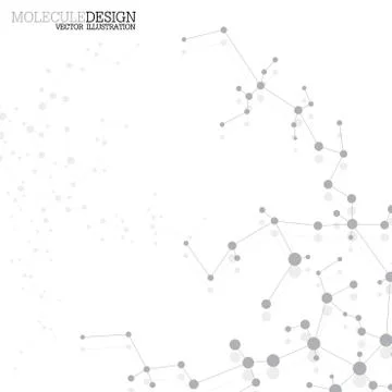 Structure molecule of DNA and neurons. Abstract background. Medicine, science Stock Illustration