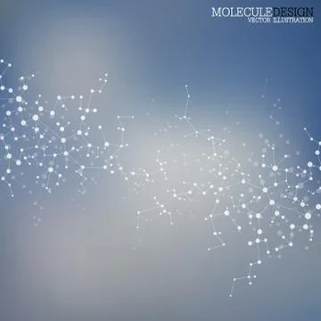 Structure molecule of DNA and neurons. Abstract background. Medicine, science イラスト素材