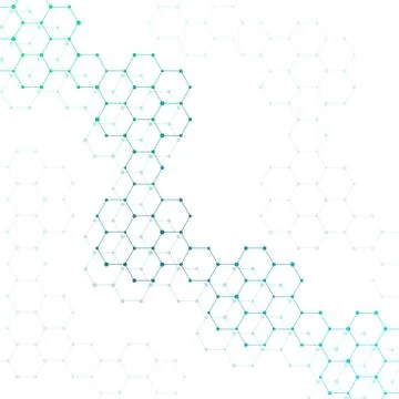 Structure molecule of DNA and neurons. Abstract background. Medicine, science Stock Illustration