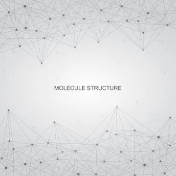 Structure molecule of DNA and neurons. Abstract background. Medicine, science Stockillustratie
