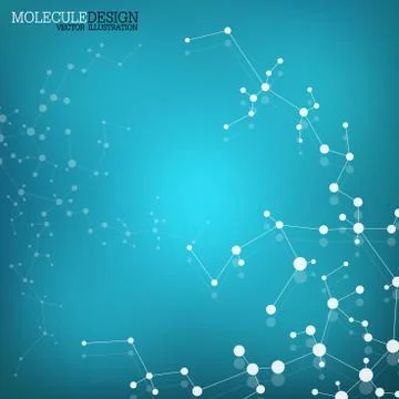 Structure molecule of DNA and neurons. Abstract background. Medicine, science イラスト素材