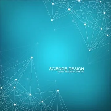 Structure molecule of DNA and neurons. Abstract background. Medicine, science Stock Illustration
