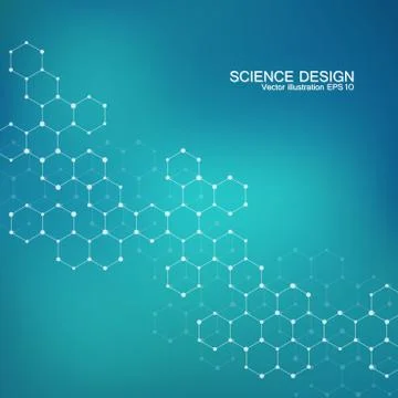 Structure molecule of DNA and neurons. Structural atom. Chemical compounds イラスト素材