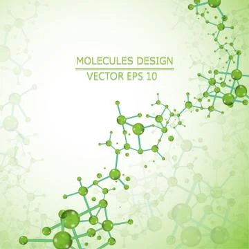 Structure molecule of DNA and neurons. Genetic and chemical compounds. Medicine Stock Illustration