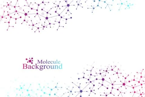 Structure Molecule DNA. Atom. Genetic and chemical compounds. Molecule and Stock Illustration