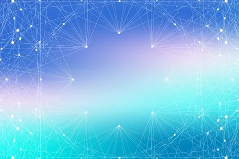 Structure molecule DNA research as concept. Genetic particle compounds. Science Stock Illustration