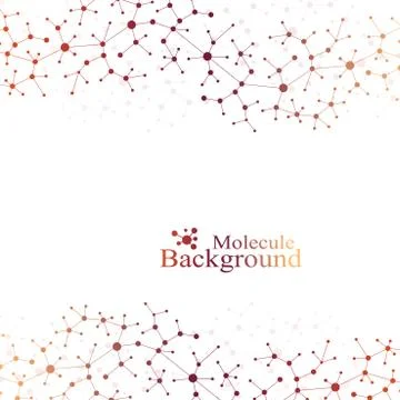 Structure molecule DNA research as concept. Genetic particle compounds. Science Stock Illustration