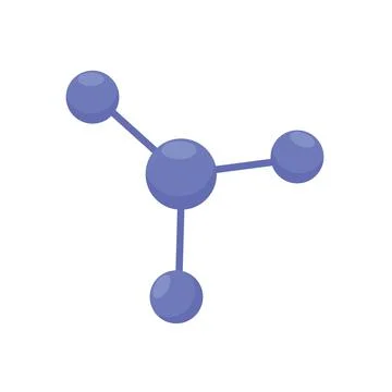 Structure of molecule Stock Illustration