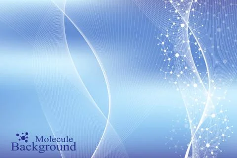 Structure molecule. Molecule and medical concept. Science and technology Stock Illustration