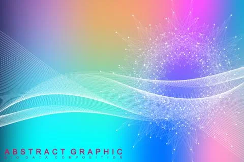 Structure molecule. Molecule and medical concept. Science and technology Stock Illustration