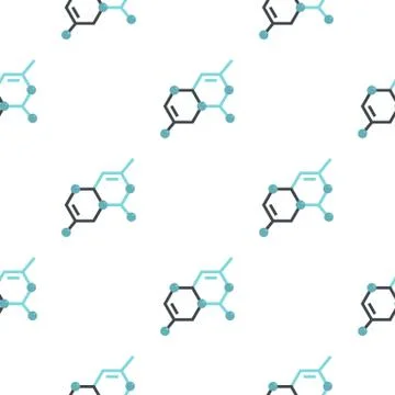 Structure of molecule pattern seamless Illustrazione stock