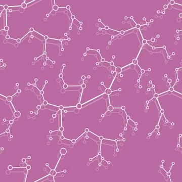 Structure of molecules and communication. Stock-Illustration