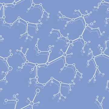 Structure of molecules and communication. Stock-Illustration