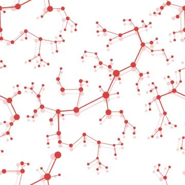 Structure of molecules and communication. Stock-Illustration