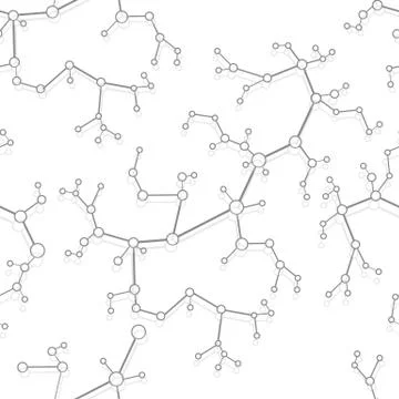 Structure of molecules and communication. 스톡 일러스트