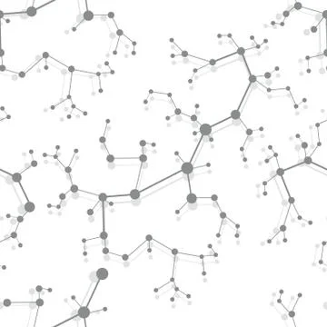 Structure of molecules and communication. Stock-Illustration