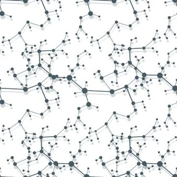 Structure of molecules and communication. 스톡 일러스트