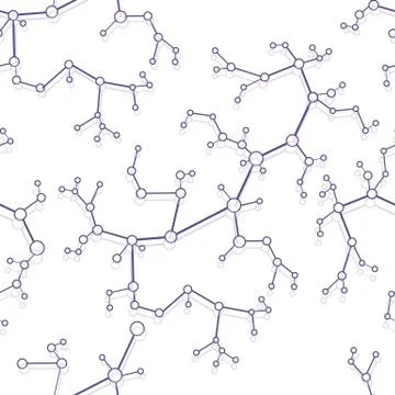 Structure of molecules and communication. Stock-Illustration