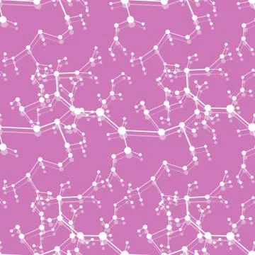 Structure of molecules and communication. イラスト素材