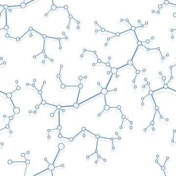Structure of molecules and communication. 스톡 일러스트