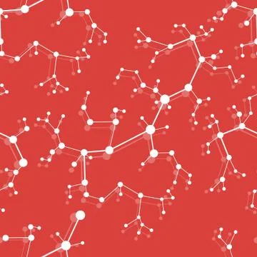 Structure of molecules and communication. Stock-Illustration