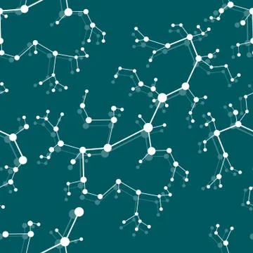 Structure of molecules and communication. Stock-Illustration