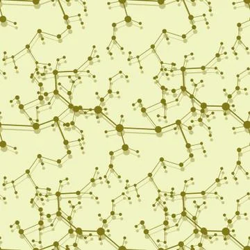 Structure of molecules and communication. Stock-Illustration