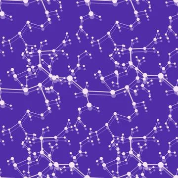Structure of molecules and communication. Stock Illustration