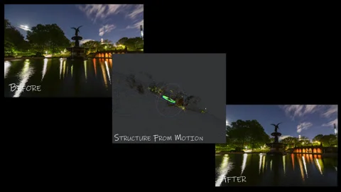 Structure From Motion Stabilization Illustration Stock Footage 164080233