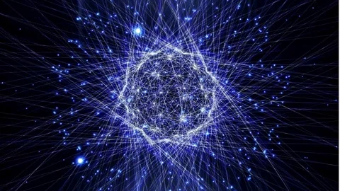 The Structure of Network Connections: Understanding Points and Lines Stock Footage 305918494