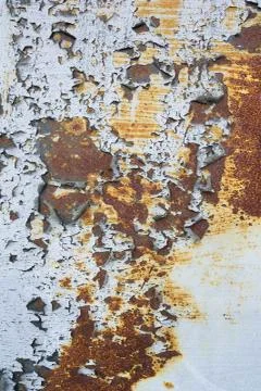 Structure of peeled paint on surface. Stock Photos