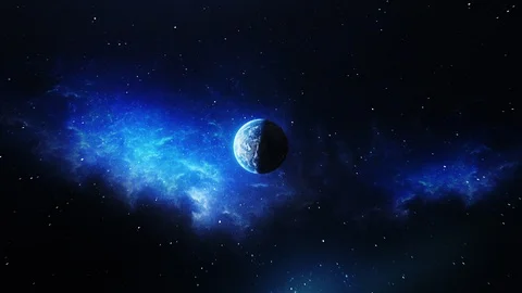 Structure of planet the Earth: Crust, Mantle and Core View from space, animation Stock Footage 124289747