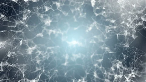 Structure of points, lines and triangles. Abstract network technology. Stock Footage 115244218