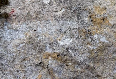 The structure of the rock surface in the section, quarrying in the natural en Stock Photos