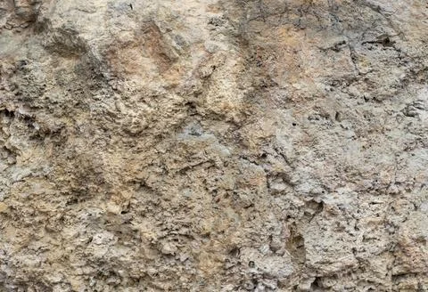 The structure of the rock surface in the section, quarrying in the natural en Stock Photos