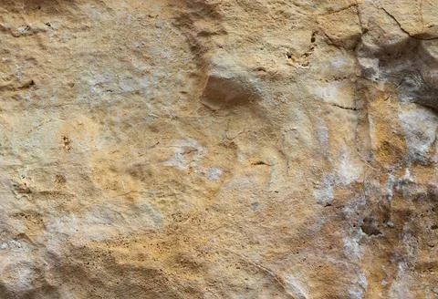 The structure of the rock surface in the section, quarrying in the natural en Stock Photos