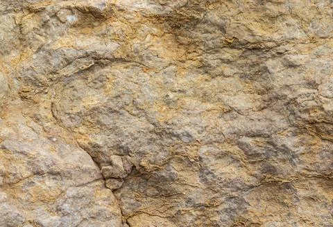 The structure of the rock surface in the section, quarrying in the natural en Stock Photos